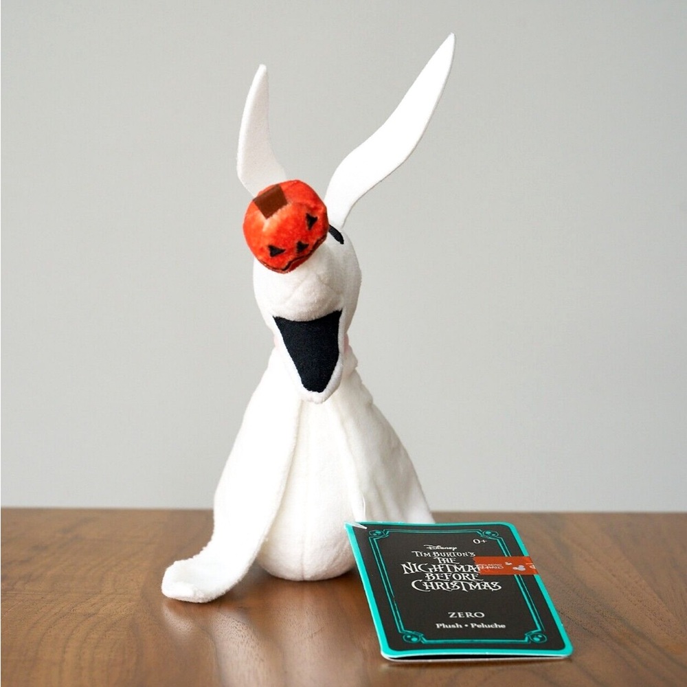 Disney Park Nightmare Before Christmas Zero Plush 9” Stuffed Animal Toy NWT - Picture 2 of 2